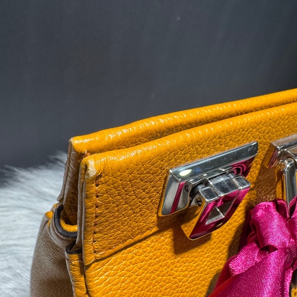 Gucci Orange Posillipo Grain Calfskin Zumi~with COA - Picture 14 of 16